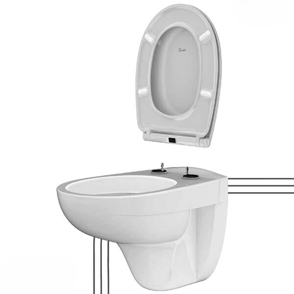 Wc solja konzolna PESTAN - FLUENTA BASIC CLICK [A-klasa]